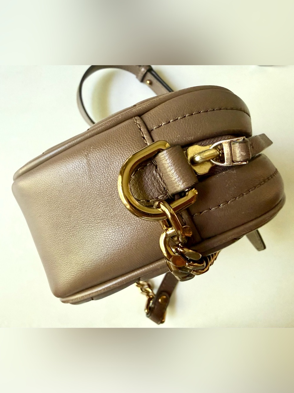 Tory Burch Kira Chevron Leather Camera Bag - Picture 3 of 9